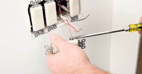 Installing a light switch